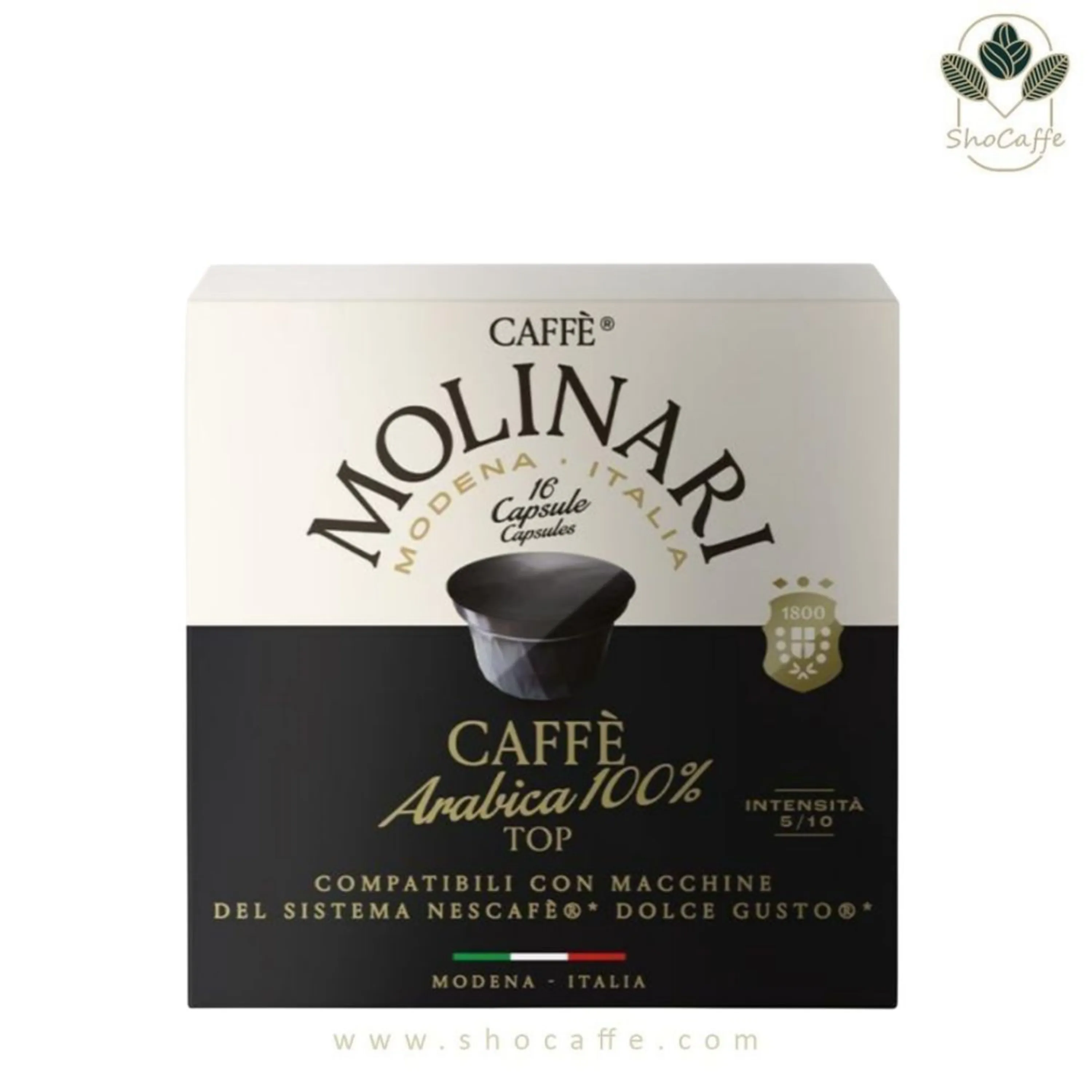 کپسول قهوه دولچه گوستو مولیناری 100 درصد عربیکا Molinari Caffé Arabica 100% Top کپسول قهوه دولچه گوستو مولیناری 100 درصد عربیکا Molinari Caffé Arabica 100% Top